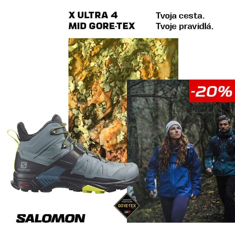 Salomon X ULTRA 4 - Turistická nepremokavá obuv s Goretex membránou - Sansport Bratislava