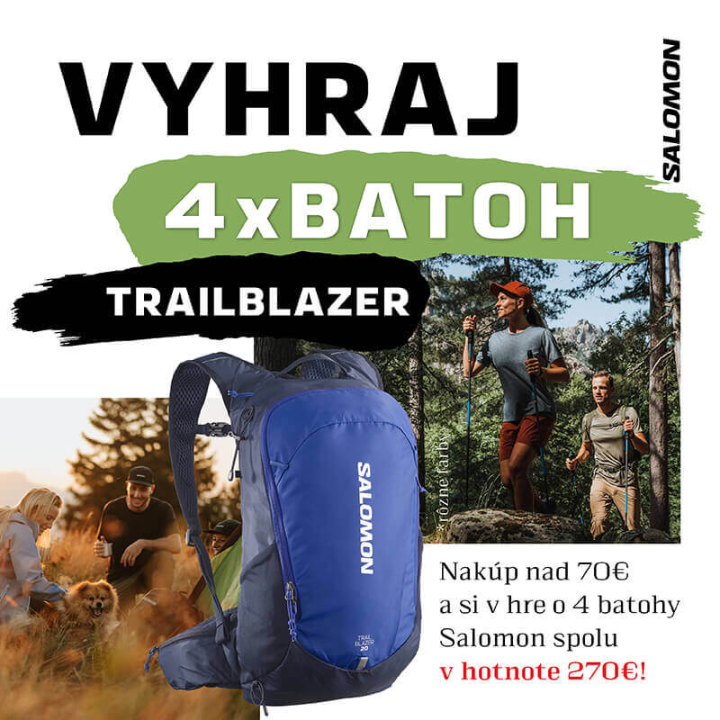 Nakúp za 70€ a vyhraj batoh Salomon Trailblazer 4x - Sansport