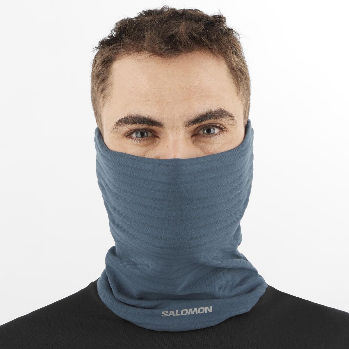 Teplý športový nákrčník Salomon RS WARM TUBE Modrý 