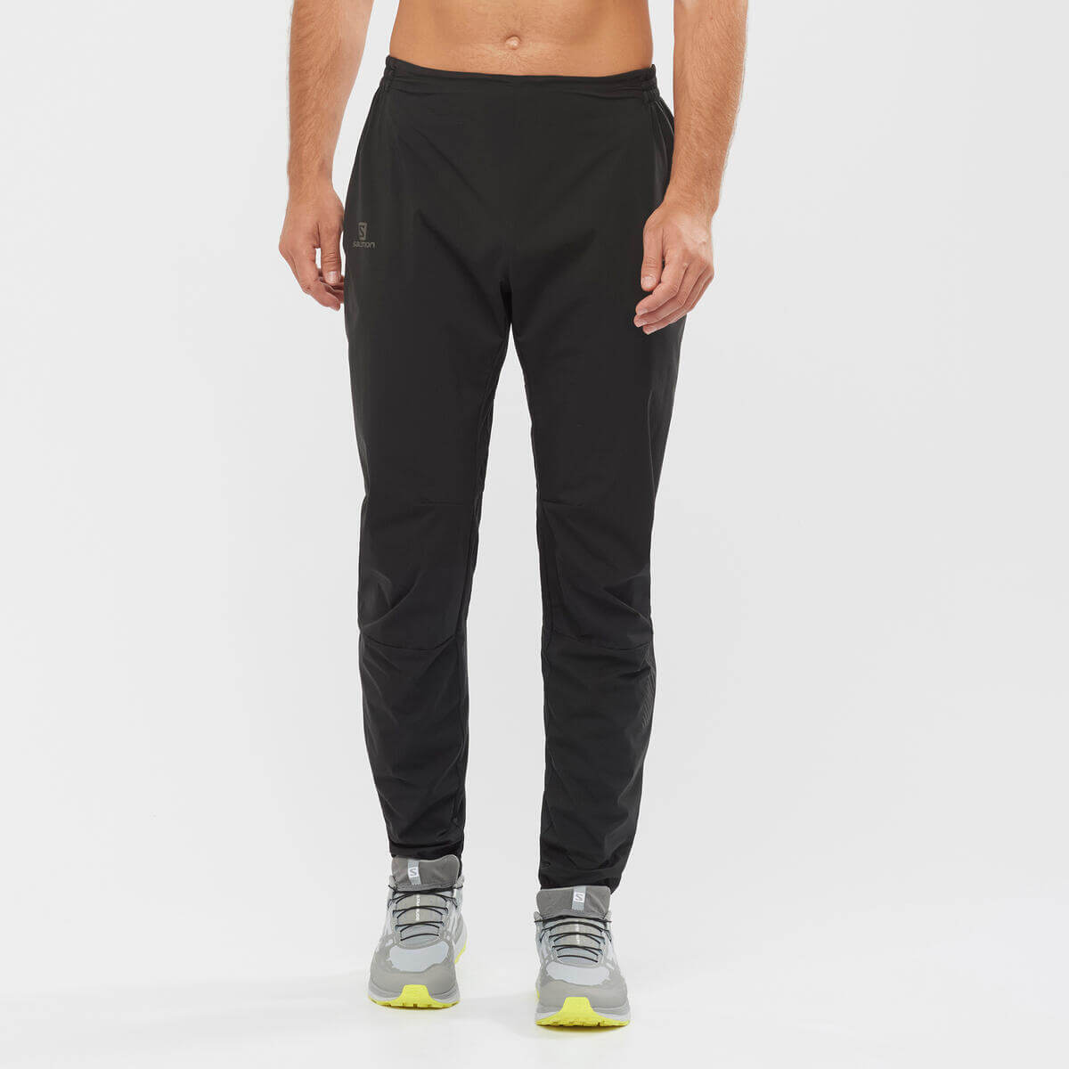 Bežecké nohavice Salomon SENSE HYBRID PANT M Black