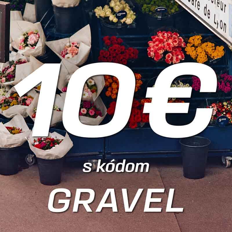 Zľavový kupón 10€. Zadaj v košíku kód GRAVEL.