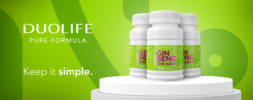 Výživové doplnky Duolife - Pure formula Ginseng - Ženšen pravý - BIO tablety