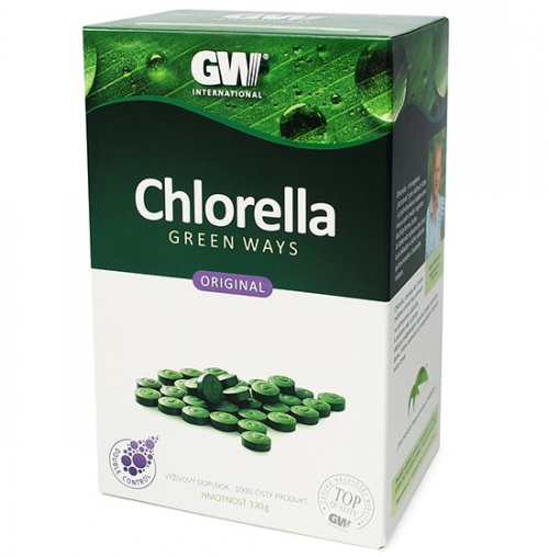 Chlorela Green Ways - Chlorofyl v tabletách - Vitamín D