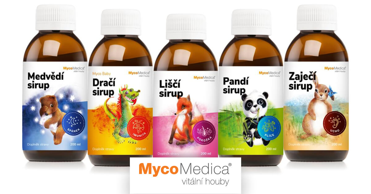 medicinalne vitalne sirupy mycomedica - liecive huby najvyssej kvality - tradicka cinska medicina pre deti