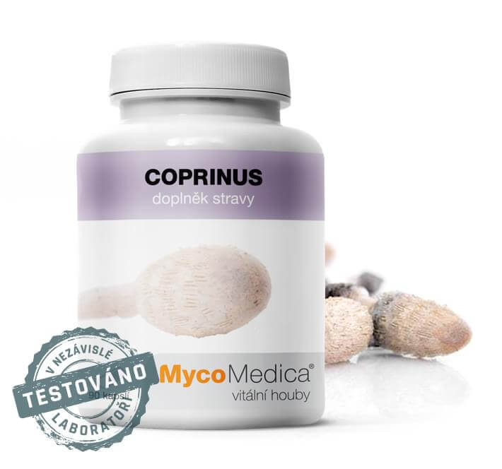 vitalna huba coprinus od mycomedica - tradicna cinska medicina pre rychly rast krasnych zdravych vlasov