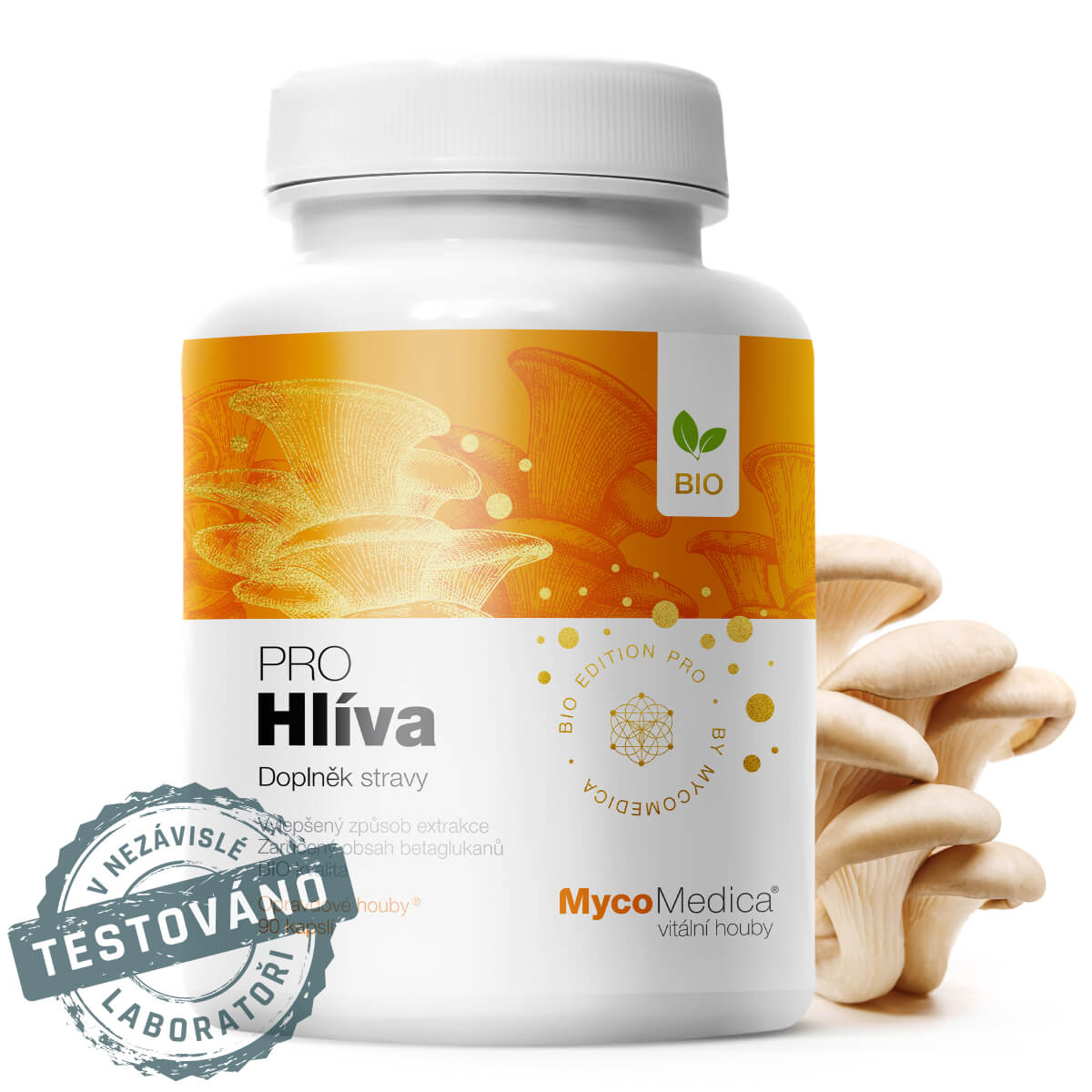 Huba Hliva v tabletách PRO BIO extrakt kvalita Mycomedica - Sansport Bratislava