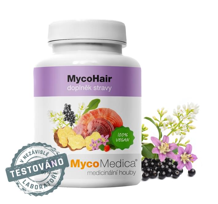 mycohair od mycomedica - tradicna cinska medicina pre rychly rast krasnych zdravych vlasov