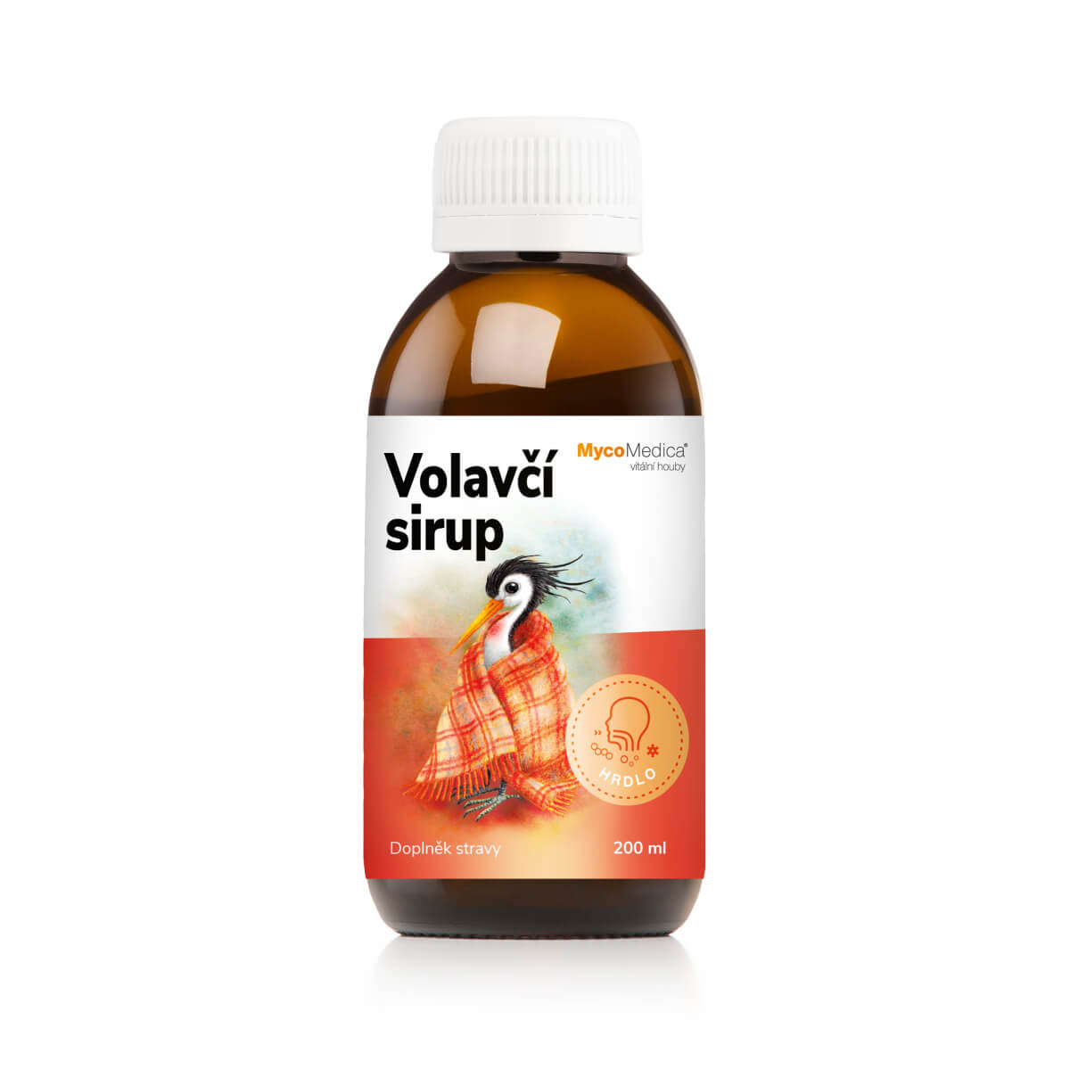 Volavčí sirup - Pre deti na bolesť hrdla. Mycomedica - Prírodná medicína.