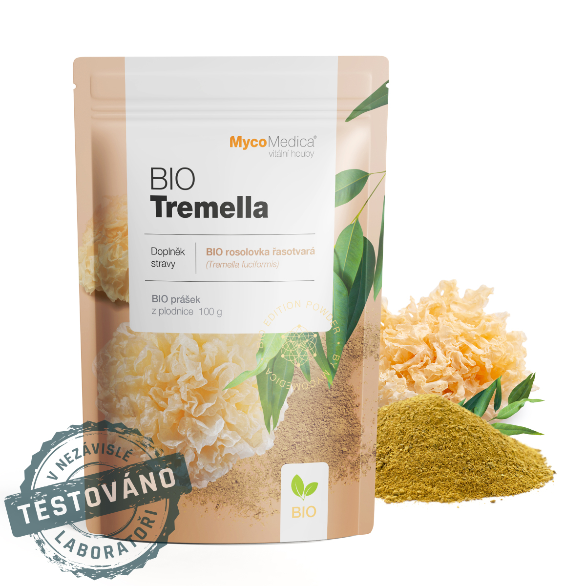 BIO Tremella - Podľa čínskej medicíny rosička (rosička ciliátna alebo strieborná, Tremella fuciformis ) zvlhčuje sliznice. Obsahuje vysoké množstvo minerálnych látok.