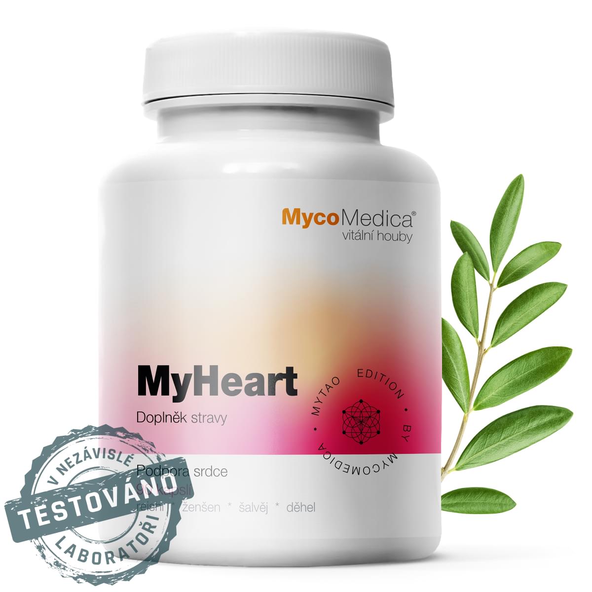 MyHeart MycoMedica®  Kombinácia bylín a húb na podporu srdca.