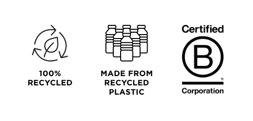 Udržateľnosť: 100% recyklované - vyrobené z recyklovaných plastov. Certifikované. Dock and Bay