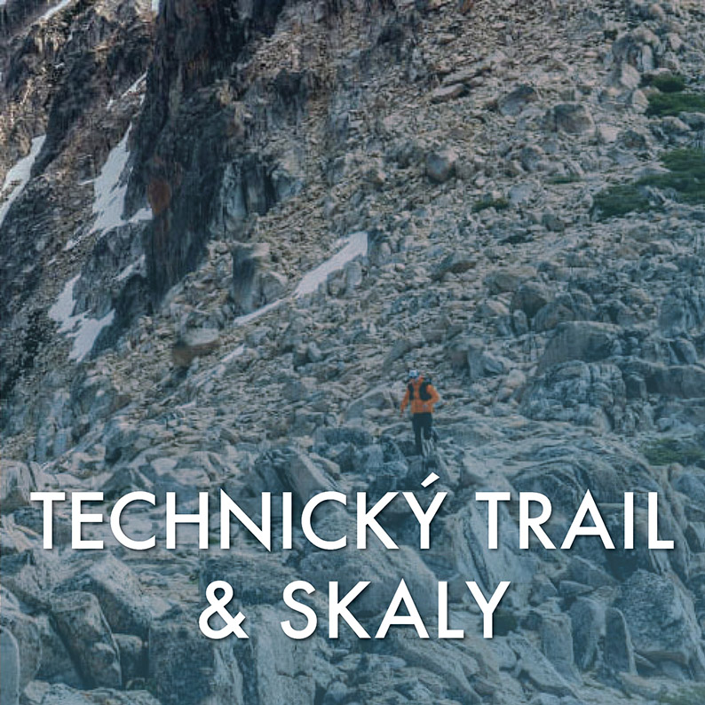 techncky trail a skalnaty teren